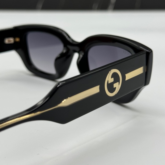 NEW GG1558SK 001 GUCCI BLACK GREY SQUARE WOMEN GUCCI SUNGLASSES main image 7